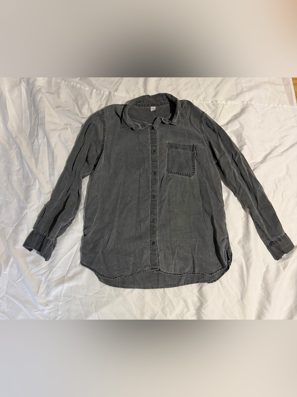 Old Navy Charcoal Gray Button-Down Shirt